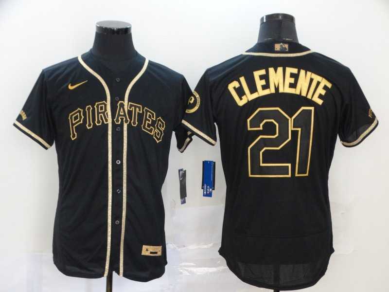 Pirates 21 Roberto Clemente Black Gold 2020 Nike Flexbase Jersey,We sell and wholesale Pirates 21 Roberto Clemente Black Gold 2020 Nike Flexbase Jersey on line form chian!